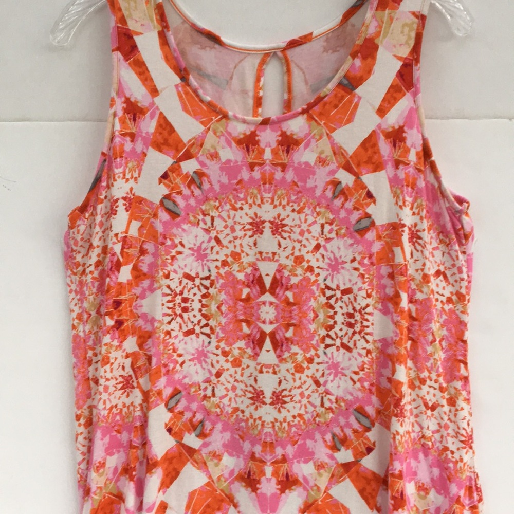 Adorable High Low Sleeveless Top Large